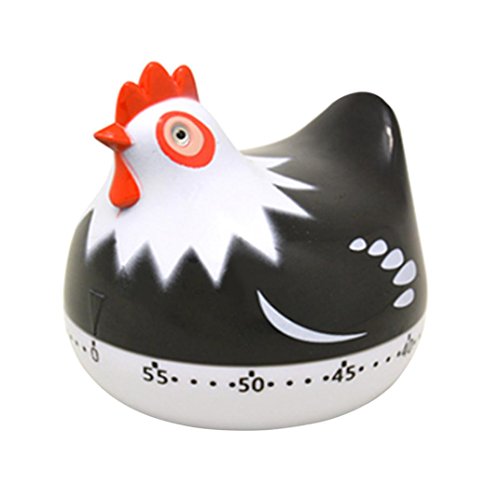 Lucoo New Timer Kitchen 60 Minute Cooking Mechanical Home Decoration (Black)