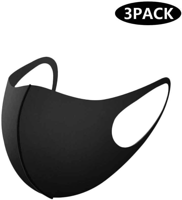 Sponge Anti Dust Mouth Face Masks 3 Pack Washable Reusable Anti Pollution Fashion Safety Respirator for Cycling Keep Moisture Out for Men,Women