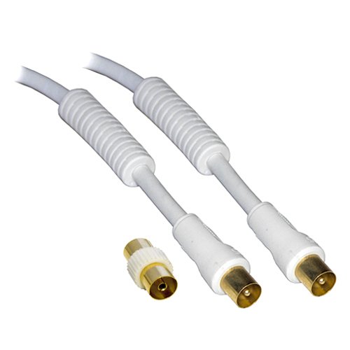 TV Aerial Coax Flylead Lead Male Plug to Male Plug by Amazon.co.uk