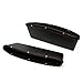 Huicocy 2 Pcs Car Organizer Car Seat Catcher Leather Car Seat Side Slit Pocket Drop Catcher Organizer Fills Gaps between Front Seats (Black)