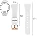 Midenso Bands for Samsung Gear S3 Frontier/Classic Watch Silicone Bracelet Rose Gold Buckle, Sports Silicone Band Strap Replacement Wristband for Samsung Gear S3 Frontier / S3 Classic (White-RGB)