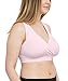 Soft French Terry Nursing Sleep Bra for Maternity / Breastfeeding (Small, 2 Pack, Black/Pink)