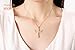 NEEMODA Gifts for Women Cross Pendant Necklace for Her Girls Zirconia Angel Wings Fashion Jewelry Birthday Anniversary Valentines Mothers Day Religious Gifts Rose Gold Plated