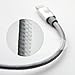 [Apple MFi Certified] Volts 3ft Silver Nylon Braided Lightning to USB Cable Charger w/ Aluminum Case on 8 pin Connector. Tangle Free Premium Accessories Made for iPhone, iPad, iPod. (3.3ft / 1 meter Silver)