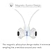 Bluetooth Headphones, Wireless HiFi Stereo Sport Magnetic Headsets in-Ear Workout Sweatproof Earbuds Mic (Noise Canceling, 4~6 Hrs Playing Time, Fast Pairing, 33ft Transmit Range)