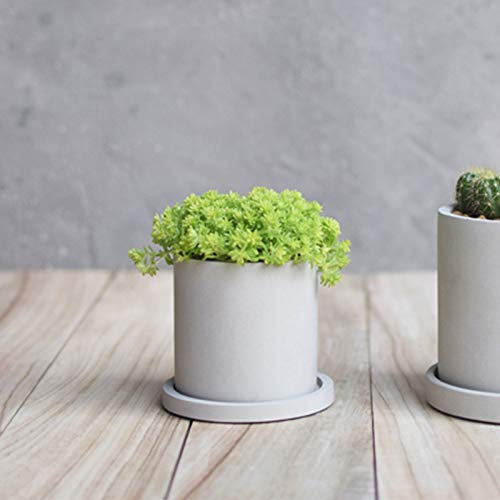 Nicole Concrete Planter Molds Handmade Cement Flower Pot Silicone Mould Pen Holder Desktop Decorating Tools