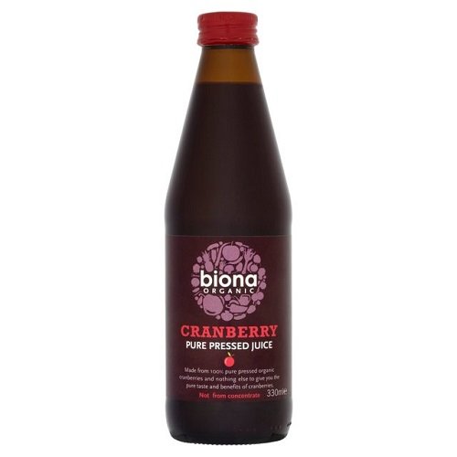 BionaOrganic Pure Cranberry Superjuice (330ml) - Pack of 2