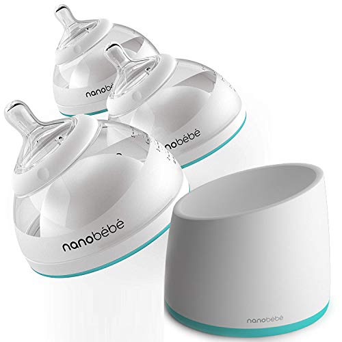 nanobebe Bottle Newborn Feeding Starter Set, Anti Colic, Preserves