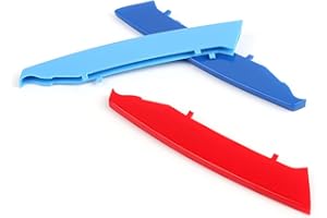 Pengchen for BMW 3 Series E90 318i 320i 325i 330i 335i 2003-2008 M Color Car Front Grille Inserts Trims Strips Buckle Covers Clips 3Pcs (12 Grille)