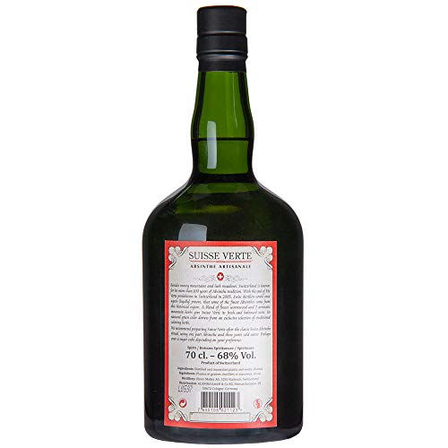 Absinth Set Suisse Verte | 1x Schweizer Absinth | 2x Absinth Gläser | 2x Absinth Löffel | 1x Zuckerwürfel – Bild 4