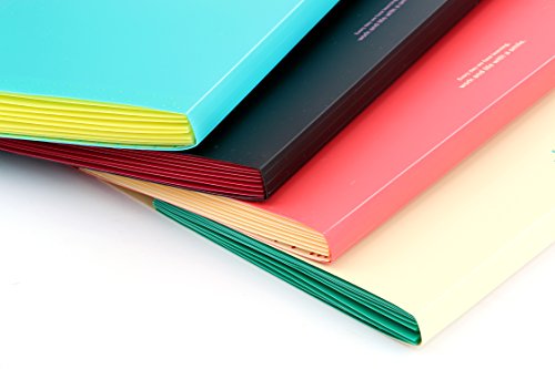 Bekith Document File Folder Poly Expanding A4 and Letter Size File Organizer, 8 Pockets, 4 Pack