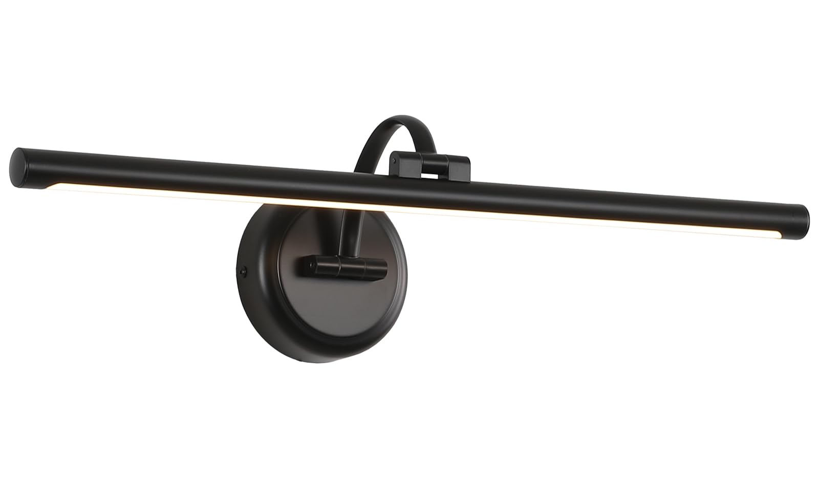 Photo 1 of 23.62 Inch Dimmable Lights For Pictures On Wall Hard Wired Gallery Light Modern Metal Artwork Wall Lamps, Warm White Picture Lights with Single Swing Arm Art Display Light For Paintings Portrait