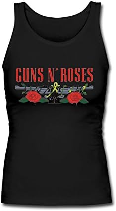 Guns N' Roses Fashion Theme Tank Top Tee Shirt for Women M Black