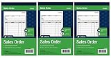 Adams Sales Order Book, 2-Part, Carbonless, White/Canary, 5-9/16 x 8-7/16 Inches, 50 Sets per Book (DC5805) ... (3 Pack)