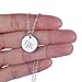 AOLO Minimalist Necklace Delicate Alloy Initial Charm M Necklace Womens