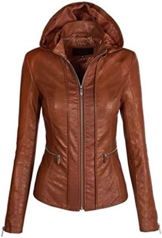Leather Planet Women's Lambskin Leather Bomber Biker Jacket Large Tan