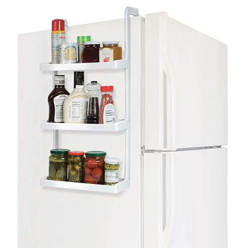 Jobar 3 Tier Space Saving Shelves, Single Set, White