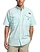 Columbia Men's Super Bonehead Classic Short Sleeve Fishing Shirt (Gulf Stream Gingham, Medium)