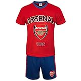 Arsenal FC Official Soccer Gift Boys Kids Short Pajamas Blue 8-9 Years