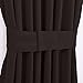 NICETOWN Privacy French Door Curtain - Functional Thermal Insulated Blackout Side Lights Front Door Curtain Panel (25W by 40L Inches, Toffee Brown, Single Panel)