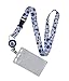 2-Pack Cruise Lanyard with Retractable Badge Reel, Water Resistant Badge Holder, and Snap Buckle, White Set