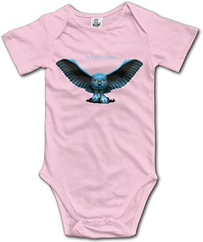 DHome Fly By Nights Short-sleeve Infant Summer Jumpsuit Bodysuit Outfits Clothes Pink 12 Months