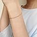 BENIQUE Bracelet for Women Girls – Dainty 14K Gold Filled Chain for Layering Stacking, Minimalist Jewelry, Made in USA, 6.5”-7.5” Adjustable (Lace/G)