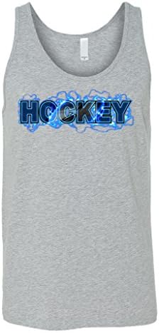 Lightning Hockey Champion Fitness Gym Mens Tank Top X-Large Sports Grey