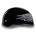 Daytona HELMETS Motorcycle Half Helmet Skull Cap- Barbed Wire Heart 100% DOT Approved