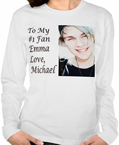 GIFT SET Pillowcase &amp; Long Sleeve Tee Michael Clifford 5SOS 5 SOS 5 Seconds of Summer Personalized T-shirt For Teen Girl Pillow Case Short Sleeve Tshirt T Shirt
