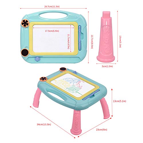 MIZIKUSON Magnetic Drawing Board for Kids and Toddlers, Easy Erasable Doodle Sketch Pad Board Educational Toys Writing Tablet Gifts