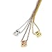Me Plus Petite Initial Letter Alphabet Pendant Charm Gold Dipped Necklace Gold Silver Rosegold (23 Letters)
