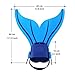 Lexbo Monofin Mermaid Tails Adjustable Swim Fins for Children Swimming Diving,Foot Flipper with 3 Color for Girls/Boys/Kids