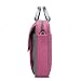 CoolBELL 15.6 inch Nylon Laptop Bag Shoulder Bag Strap Multicompartment Messenger Hand Bag Tablet Briefcase iPad Pro/Laptop/MacBook/Ultrabook/Men/Women/College,Pink
