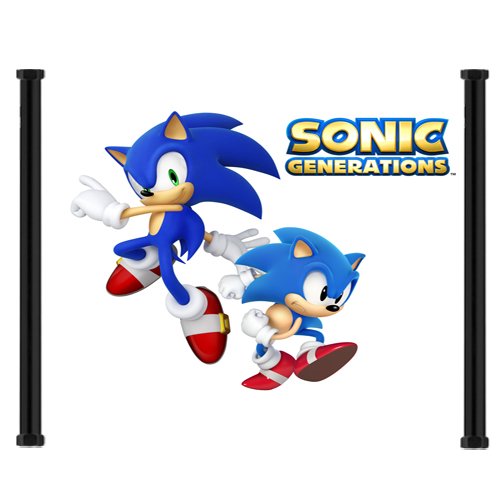 Sonic Generations Game Fabric Wall Scroll Poster (36
