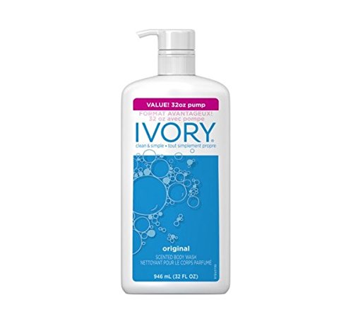 Ivory body wash, original, 32 fl oz - 2pc