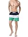 Men's Stripe Swim Trunks Quick Dry Casual Swim Short