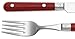 Ginkgo International Le Prix 5-Piece Stainless Steel Flatware Place Setting, Milano Red, Service for 1