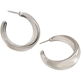 Colorful C shape Hoop Earrings for Women Resin Acrylic Y2k Multicolor Chunky Big Lightweight Jewelry