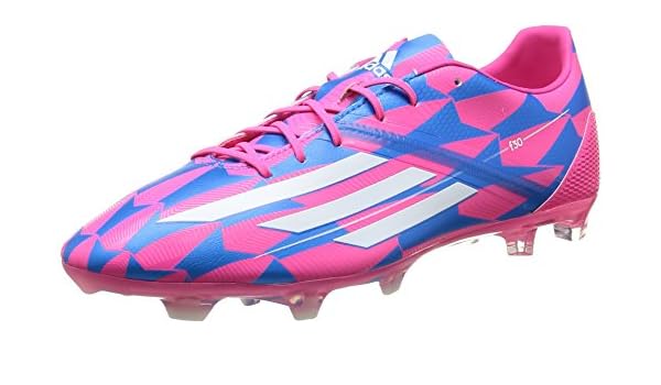 blue and pink adidas boots