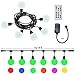 Areful Globe String Lights, 12FT Patio Lighting Strand with LED G40 Bulbs, Connectable, Remote Control, RGB Color Changing Mood Lighting