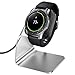 NANW Compatible with Samsung Galaxy Watch 42mm 46mm Gear S3 Charger (Not for Active), Replacement Charging Cradle Dock Station Adapter Holder with 4.2ft USB Charging Cable, Silver