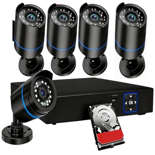 5iktery 5MP PoE Security Camera System
