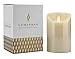 Luminara Flameless Candles 3 by 4-Inch Vanilla Scented Pillar Wax Candle with Timer
