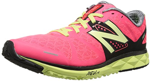 New Balance Women's W1500 Stability Running Shoe, Pink/Yellow, 7 B US