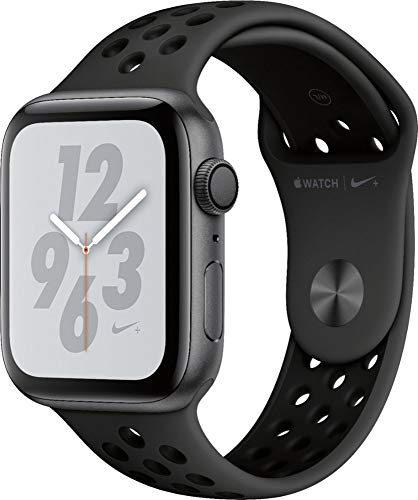 Apple Watch Series 4 (GPS only) Aluminum Case Compatible with iPhone 5s and Above (Nike+ Edition Space Gray Aluminum Case with Anthracite/Black Sport Band, 40mm)