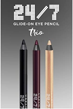 24/7 Glide On Eye Pencil Trio FULL SIZE Set: Perversion + Rockstar + Midnight Cowboy