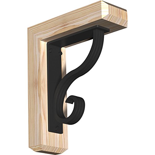 3 1/2"W x 11 1/2"D x 14"H Ashford Craftsman Ironcrest Smooth Bracket, Douglas F…