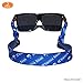 Tortuga Straps FLOATZ Sports Fit Glasses Strap, Sea Blue - 2 Pk | Floating Adjustable Sunglass Straps | Soft & Comfortable Dual Sided Fabric | 3MM Neoprene Base - Added Durability | Easy Fit
