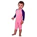 Nozone Fiji Sun Protective Baby Swimsuit in Sherbet/African Violet, 6-12 months